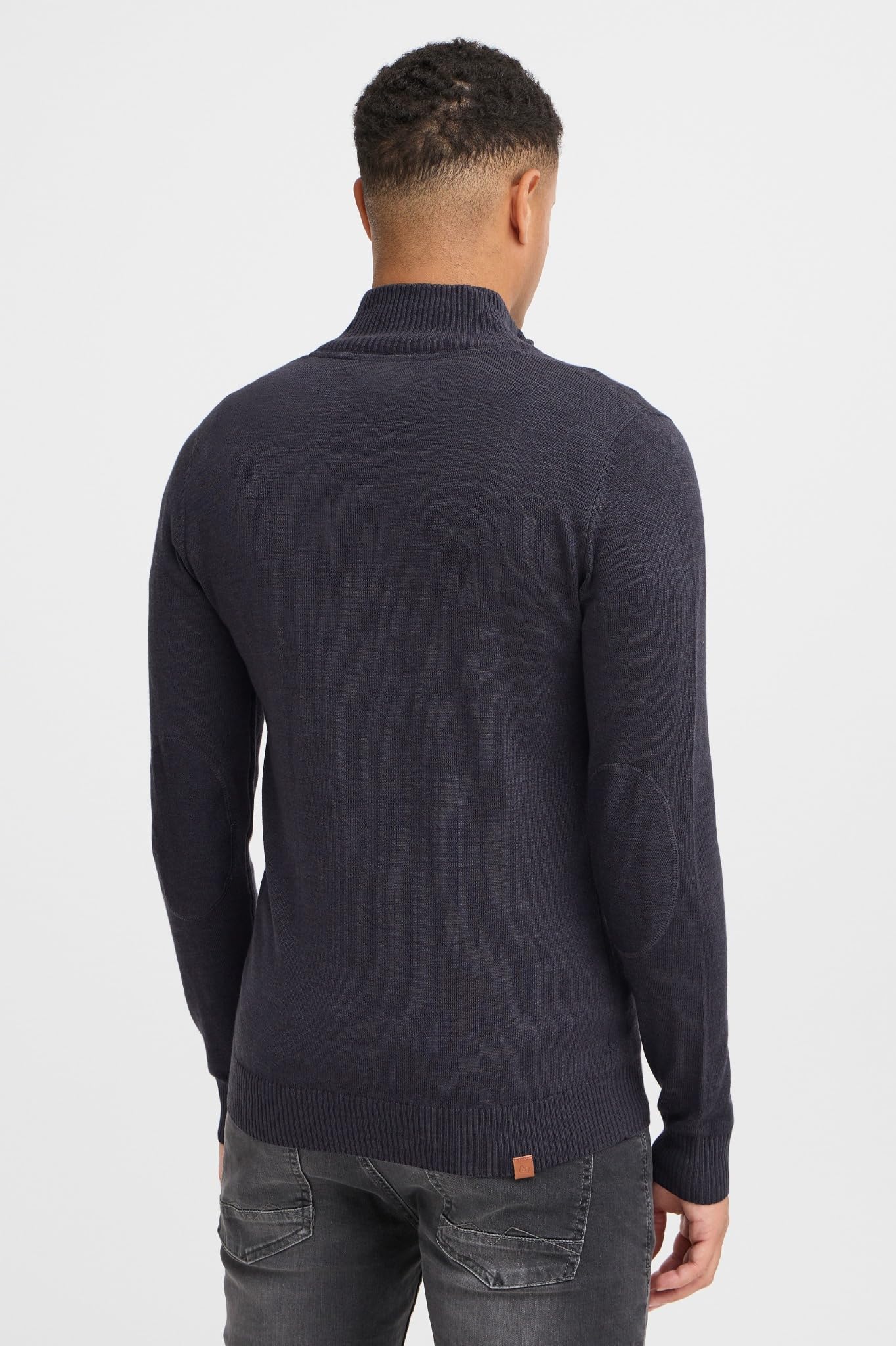 BLEND Norman Cardigan Maglione Maglia con Bottoni da Uomo con Collo Alto Stampa
