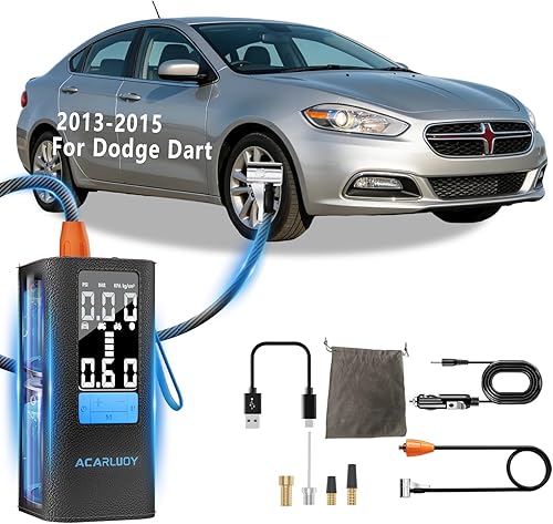 Inflador de neumáticos portátil con compresor de aire – Bomba de aire inalámbrica de 150 PSI 6000 mAh para neumáticos de automóvil, inflado 3 veces