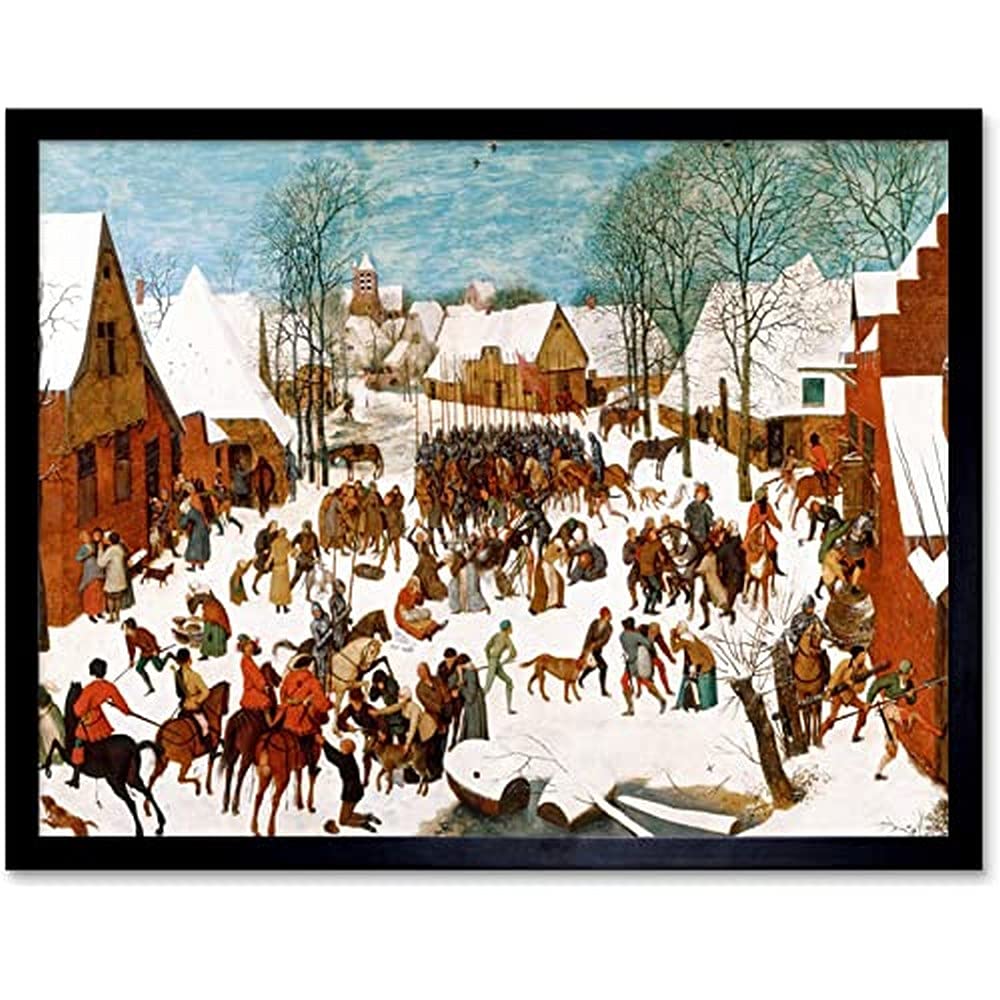 Pieter Bruegel The Elder Massacre Of The Innocents Unframed Wall Art Print Poster Home Decor Premium