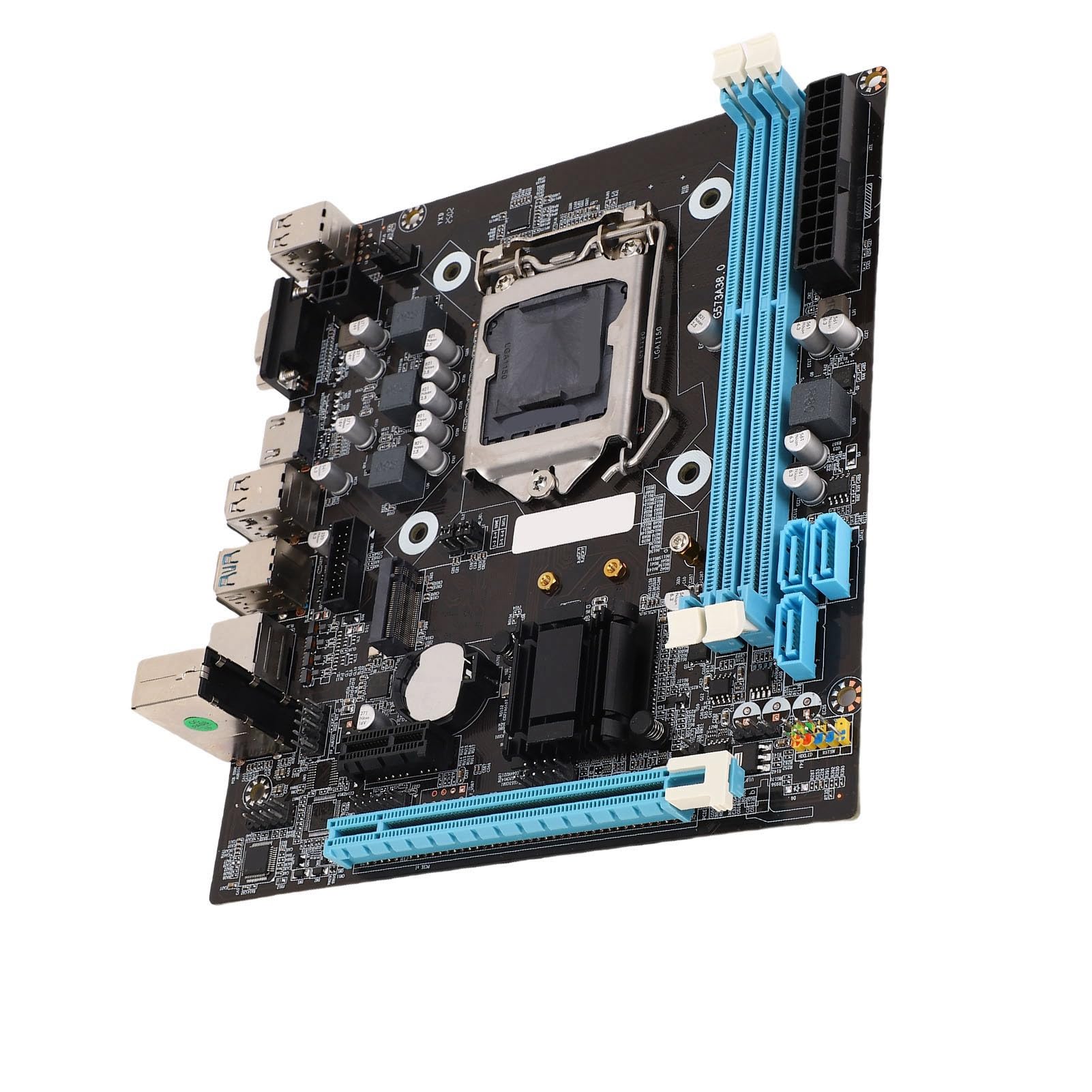 Płyta Główna do Gier H81 z dwukanałową pamięcią DDR3, M.2 NVMe NGFF6 Gb/s, LGA 1150 Micro ATX Płyta Główna do Komputera, Obsługuje Core I3 I5 I7 Czwartej Generacji,E3 V3, Celeron