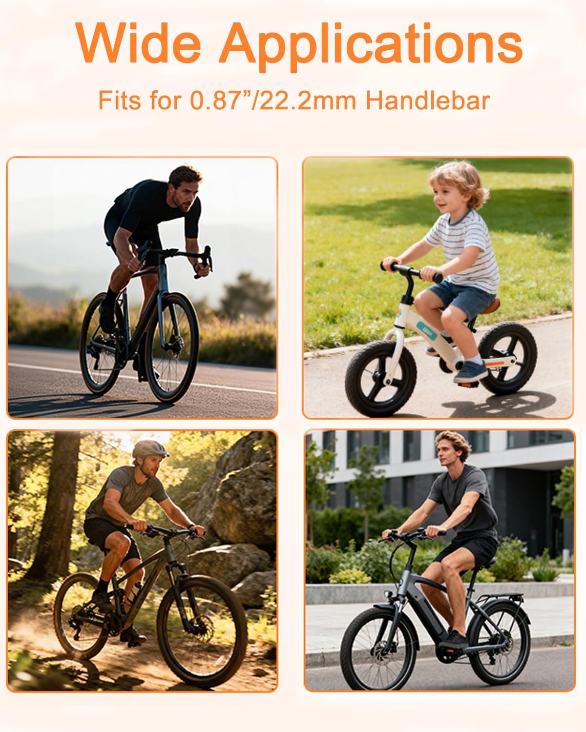 Bike Bell for Apple AirTag, Copper Bicycle Bell Hidden AirTag Bike Mount GPS Tracker Case Waterproof for Adults Kids Bikes 0.87inch/22.2mm Handlebar, Anti-Theft,120dB Loud