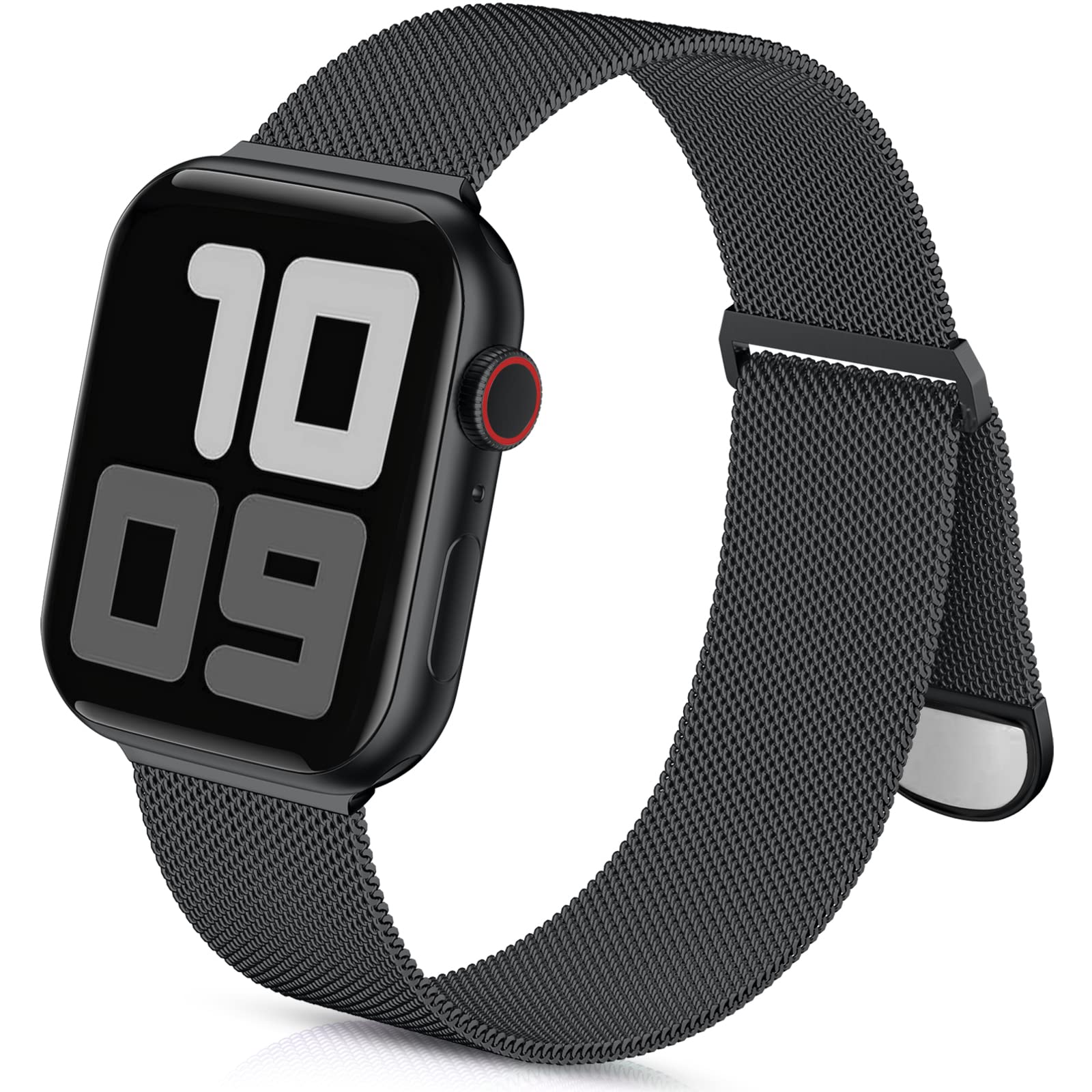 Zedoli Metal Band Compatible with Apple Watch Bands 40mm 38mm 41mm 45mm 44mm 42mm 49mm for Women Men, Stainless Steel Milanese Mesh Loop Magnetic Wristbands for iWatch Series 8 7 6 5 4 3 2 1 SE Ultra