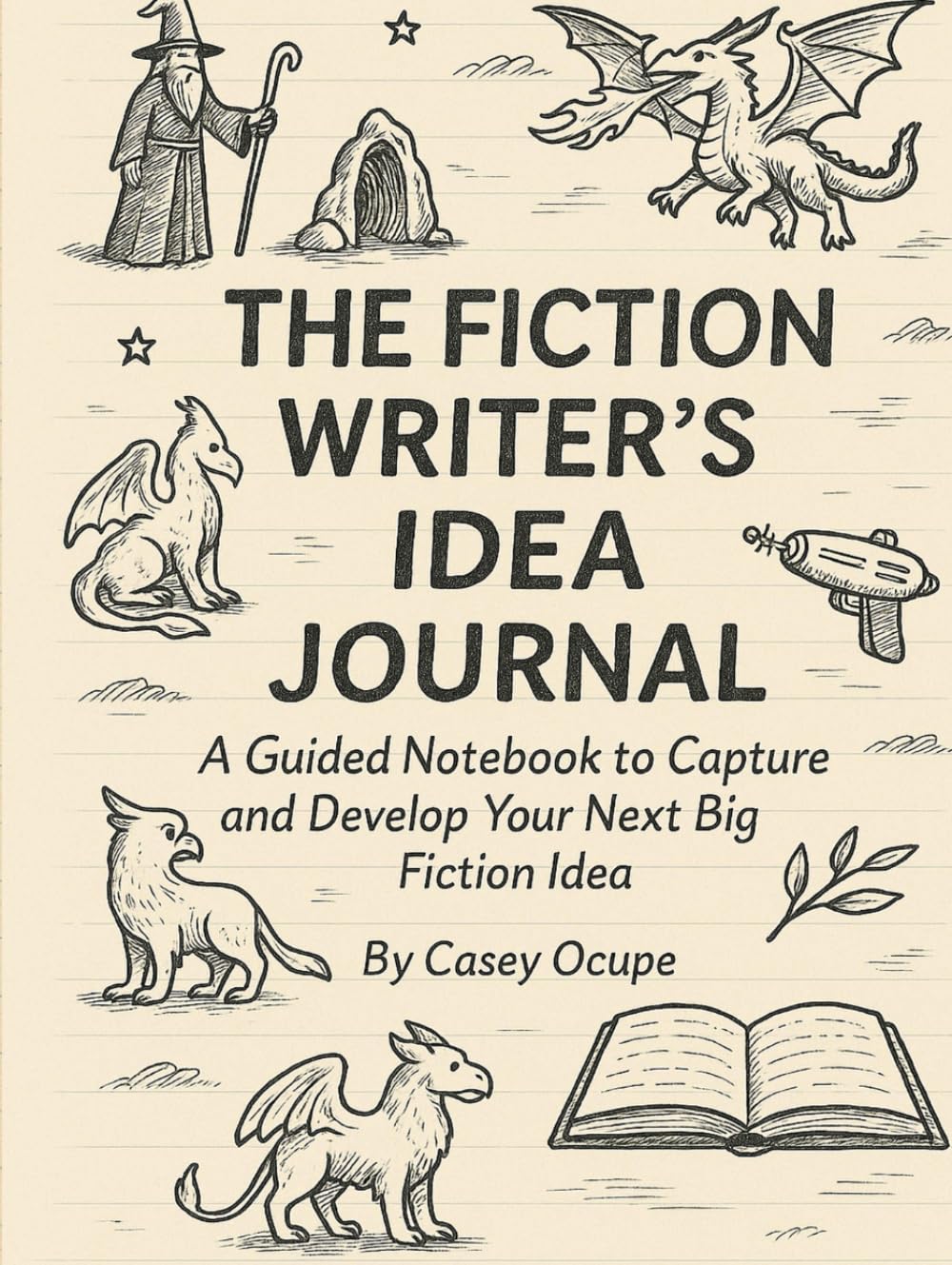 Cahier de fiction guidé pour capturer des idées et organiser des histoires de roman