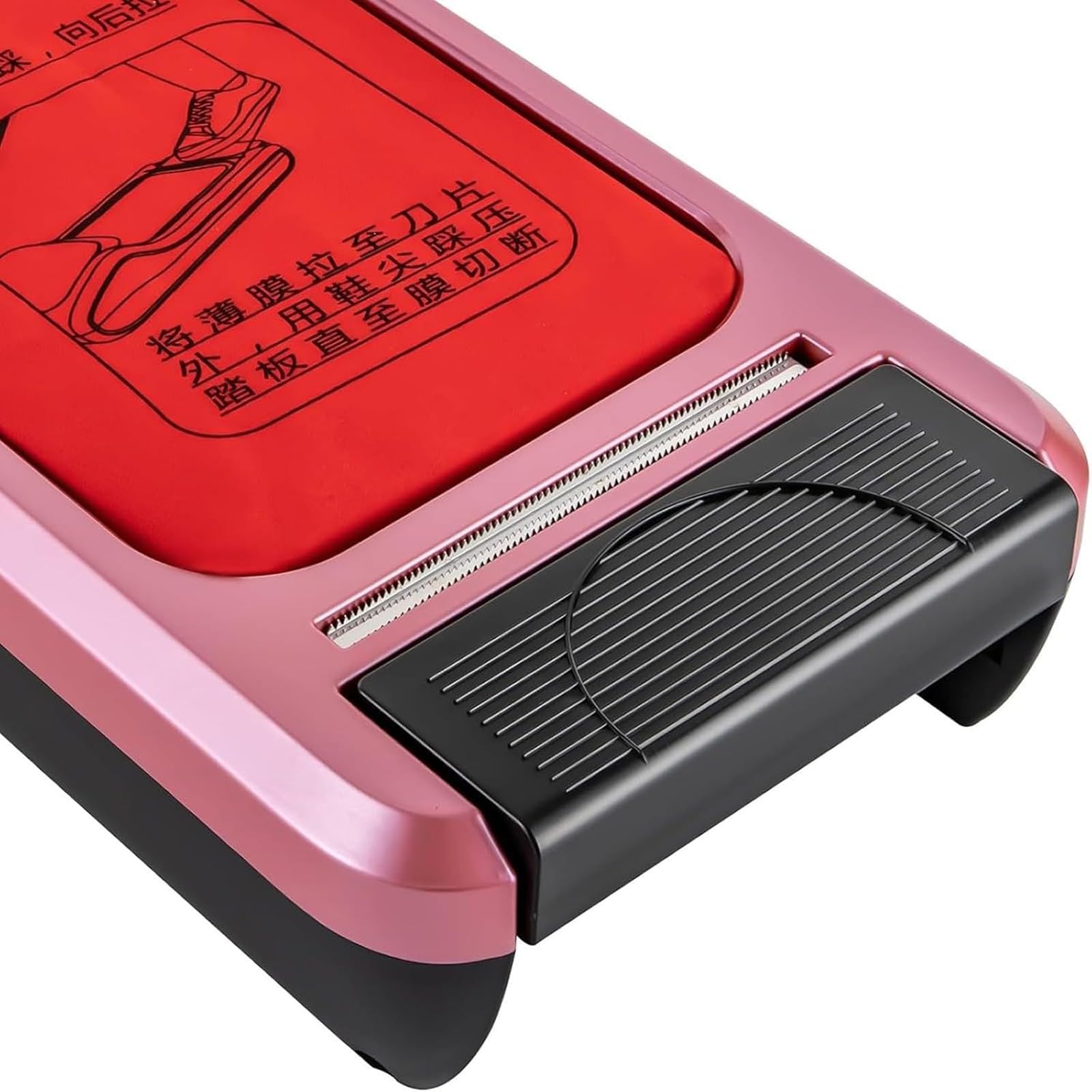 Dispensador AutomáTico de Cubrezapatos con Pedal y 3 Rollos de PelíCula - Dispensador PortáTil Para Hogar y Oficina - MáQuina de PelíCula Desechable para Calzado