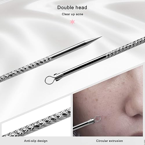 Miniatura 6 de Juego de 9 piezas de manicura profesional para el cuidado de las uñas, herramienta de pedicura de acero inoxidable, kit de aseo para cortaúñas de