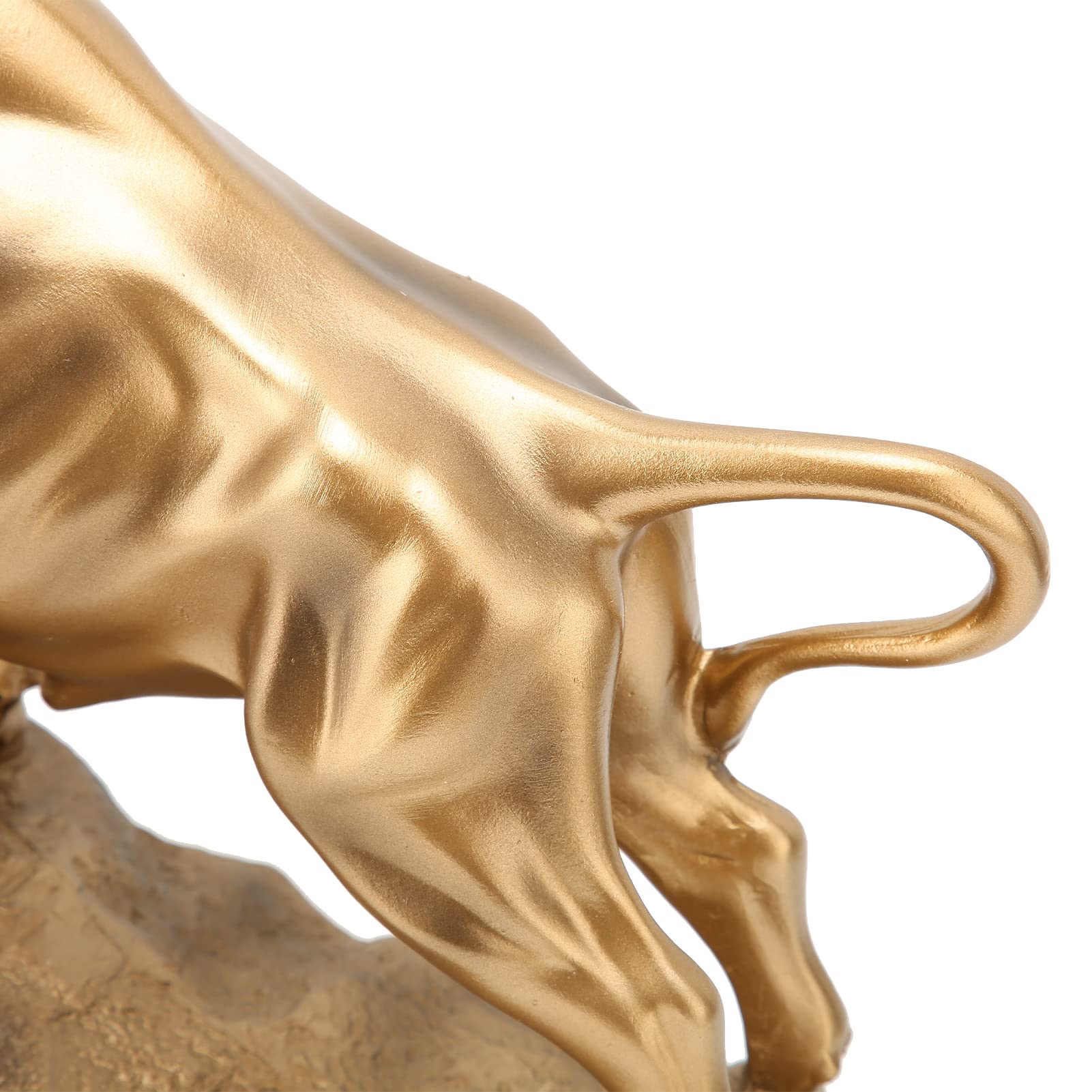 Taureau en résine, Sculpture Feng Shui, Figurine de bœuf pour la décoration de la Maison ou du Bureau – Attire la Richesse et la Chance – 37 x 13 x 22 cm