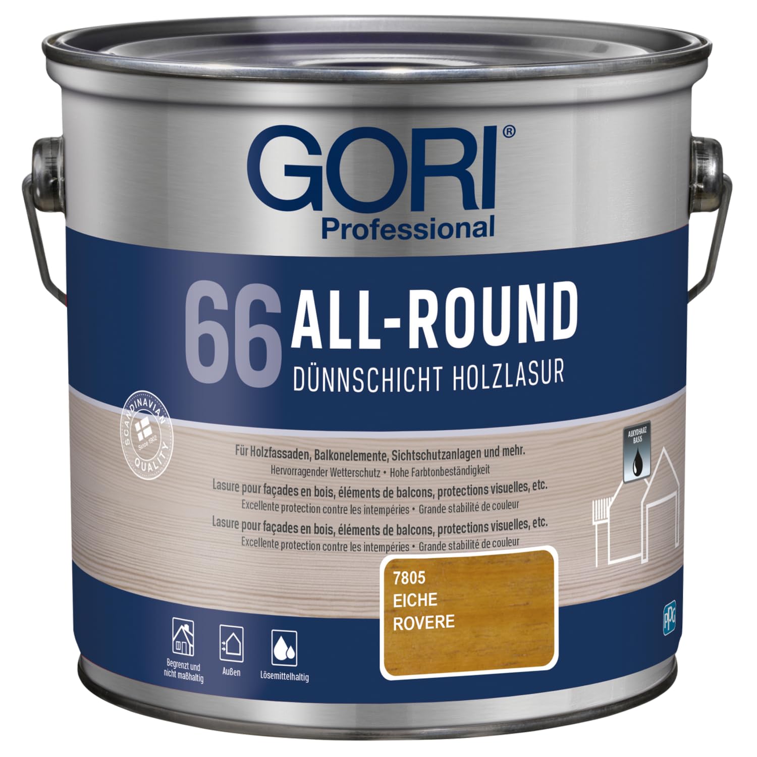 5L Gori 66 Holzlasur eiche Holz Lasur Holzschutz Holzschutzlasur
