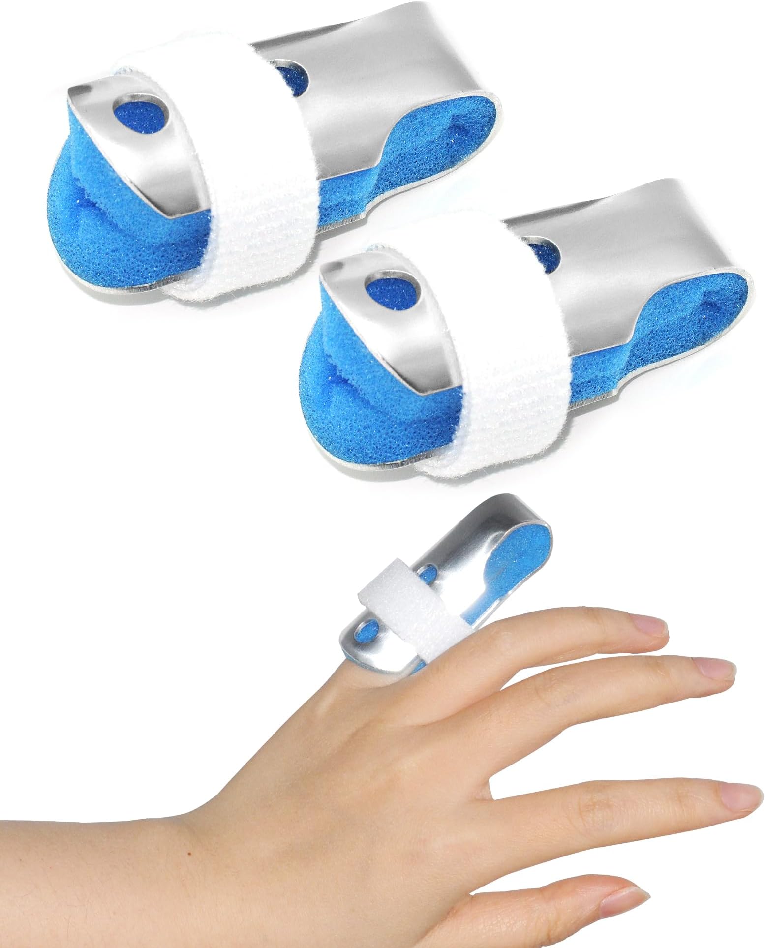 Pinky Finger Splint Kids, 2PCS Trigger Finger Splint for thumb Arthritis Broken Fingers Knuckle Immobilizationm, Finger Braces Joint Stabilizer