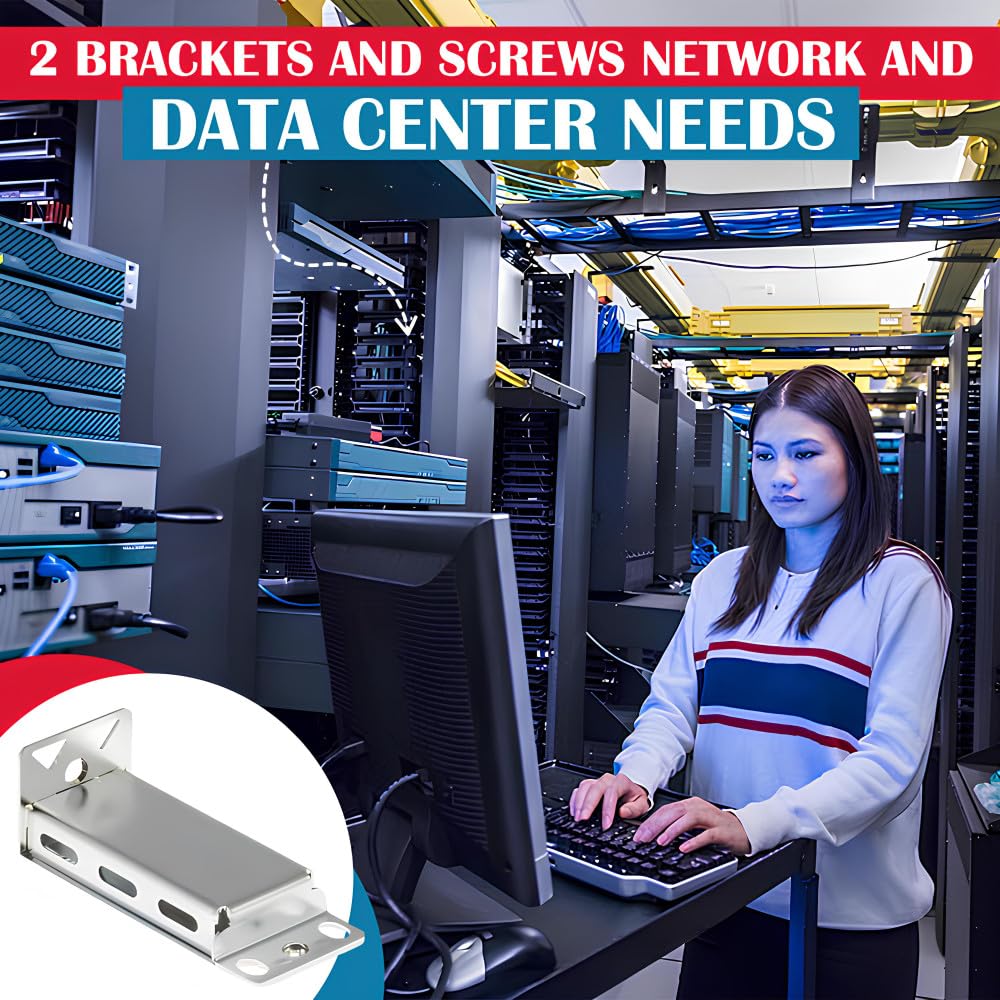 CablesAndKits RCKMNT-19-CMPCT= Rack-Montage-Kit für Cisco 3560/2960 CX | Passend für Cisco Catalyst 3560/2960, CX-Serie und 9200CX-Kompaktschalter; inklusive 2 Metall-Rack-Halterungen und Schrauben