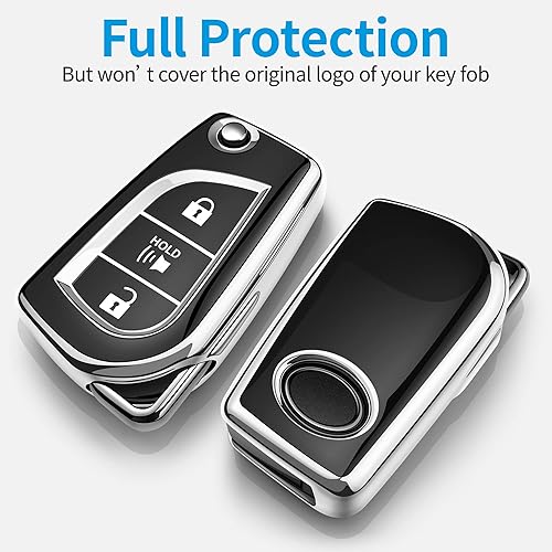 Miniatura 7 de Tukellen Funda especial para llavero de Toyota, funda de TPU suave especial compatible con Fortuner Tundra Camry RAV4 Highlander Challenger (rosa, 3