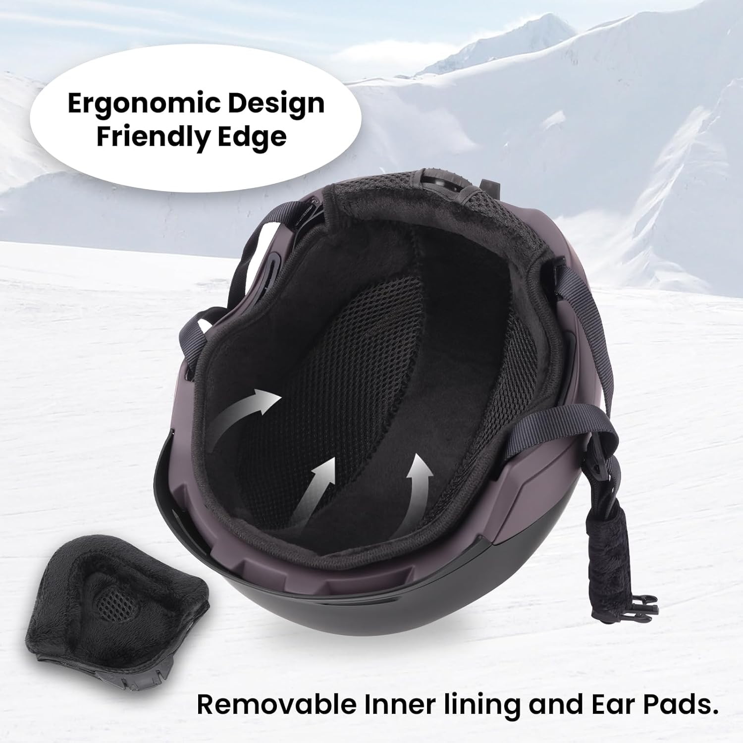 Snow Ski Helmet for Adults - Adjustable Ventilated Snowboard Helmet for Men Women & Youth - Image 4