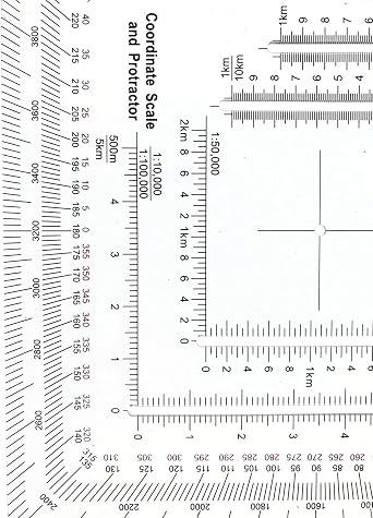 MGRS Coordinate Grids Reader And Protractors Coordinate Scale Map Reading And Land Navigation
