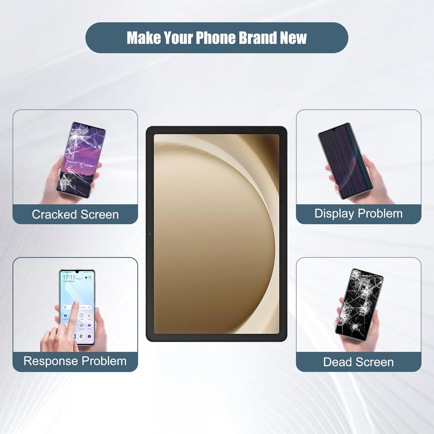 LCD Digital Display Compatible with Samsung Galaxy Tab A9+ SM-X210 SM-X215 11" LCD Display Touch Screen Assembly with Tools