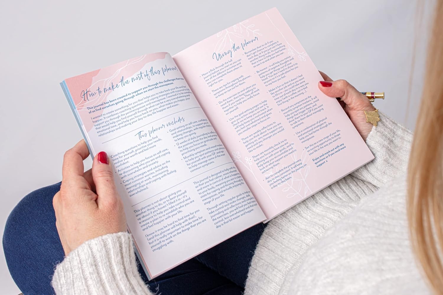 Menopause Coaching journal, Menopause Diary, supporting you through the menopause and get the life you want