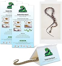 Qualirey 4 Pack Snake Glue Trap, 8 x 14 Large Sticky Snake Glue Boards for Inside Outside, Pre Scented Non Toxic Adhesive Traps with Enhanced Stickiness for Mouse Rat Lizard, Pet Safe Easy to Use