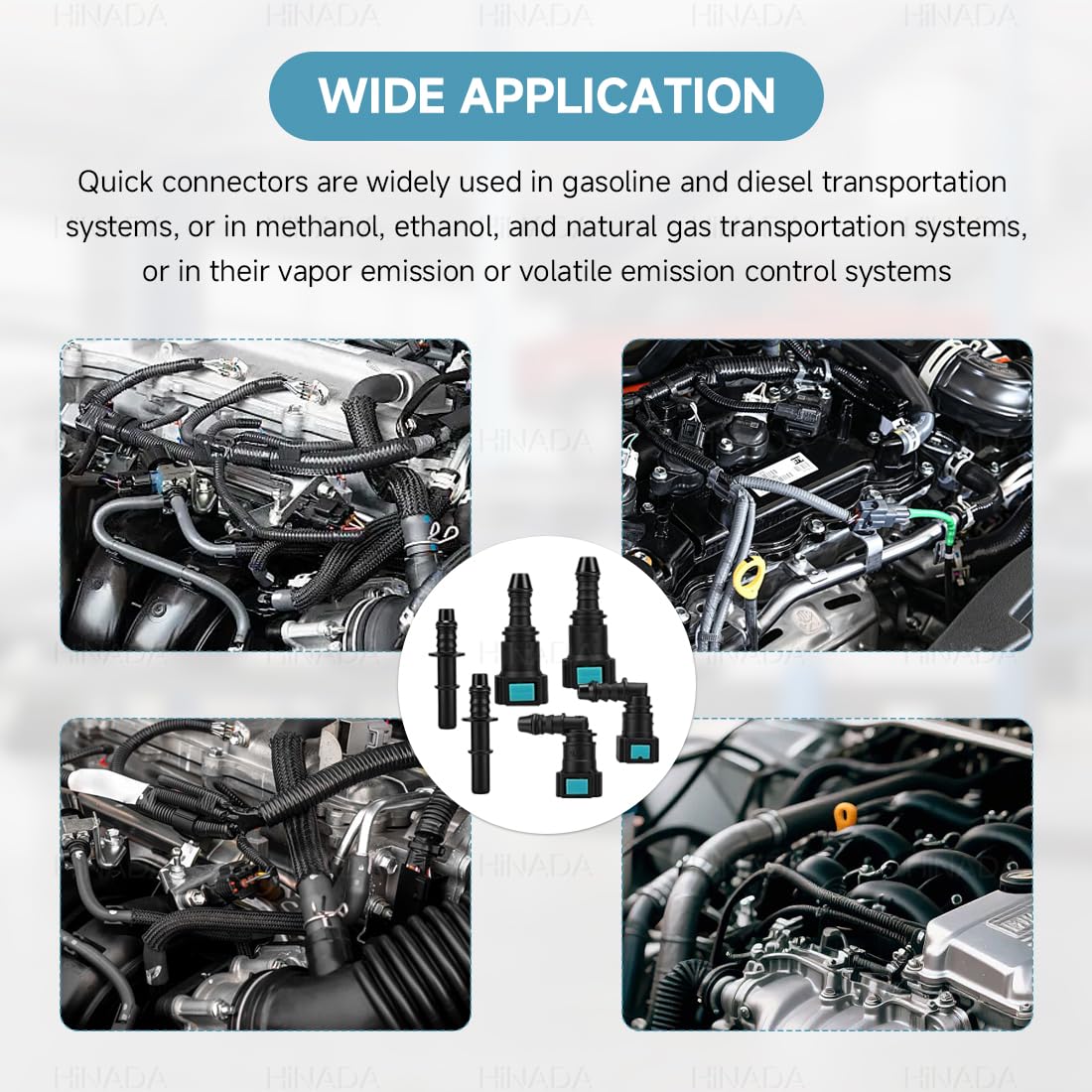 Set di riparazione per tubi del carburante, assortimento da 36 pezzi di raccordi rapidi per tubi del carburante,raccordi a vite per tubi flessibili, raccordi ad angolo diritto, giunti per tubi