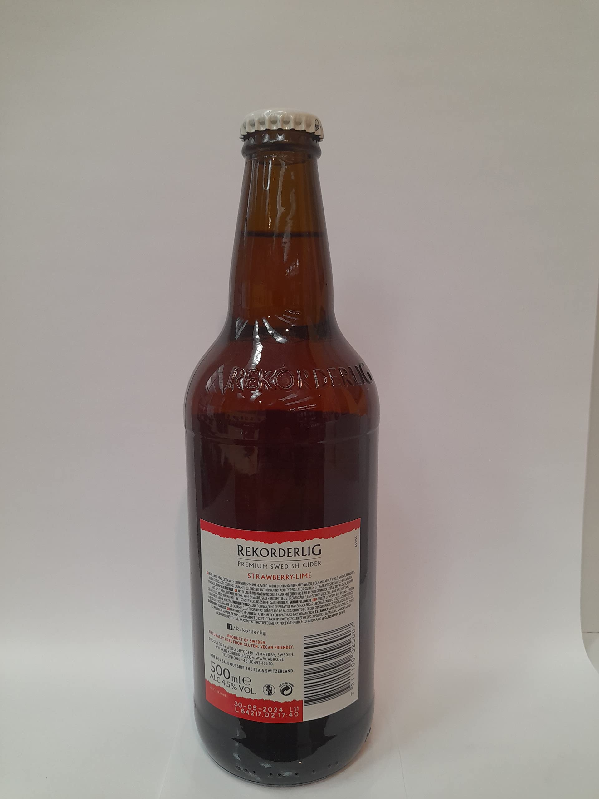 Sidra Sueca Rekorderlig Fresa y Lima 50Cl x 6 uds