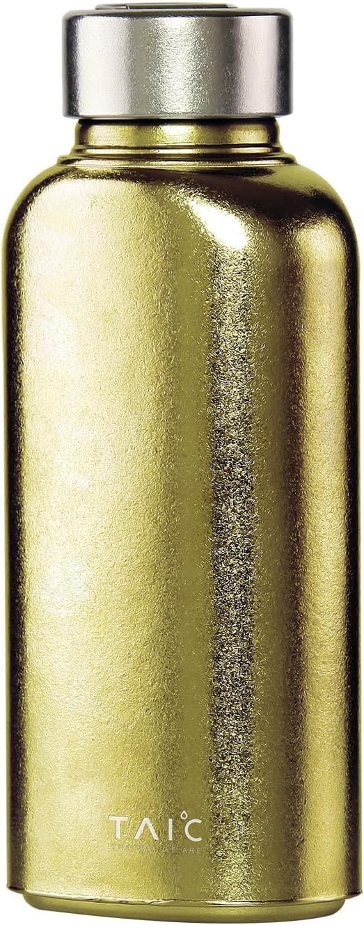 TAIC Titanium Water Bottle,680/1000ml Single Layer Whisky Bottle, Outdoor Handheld Water Bottle Ultra-light and Portable(680ml，Capri Blue)