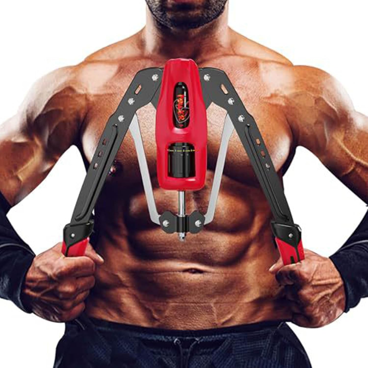 Adjustable Hydraulic Power Chest Press Machine Portable Forearm Strengthener Homes Gym Arm Workout Equipment Enduring Arm Strength Builder