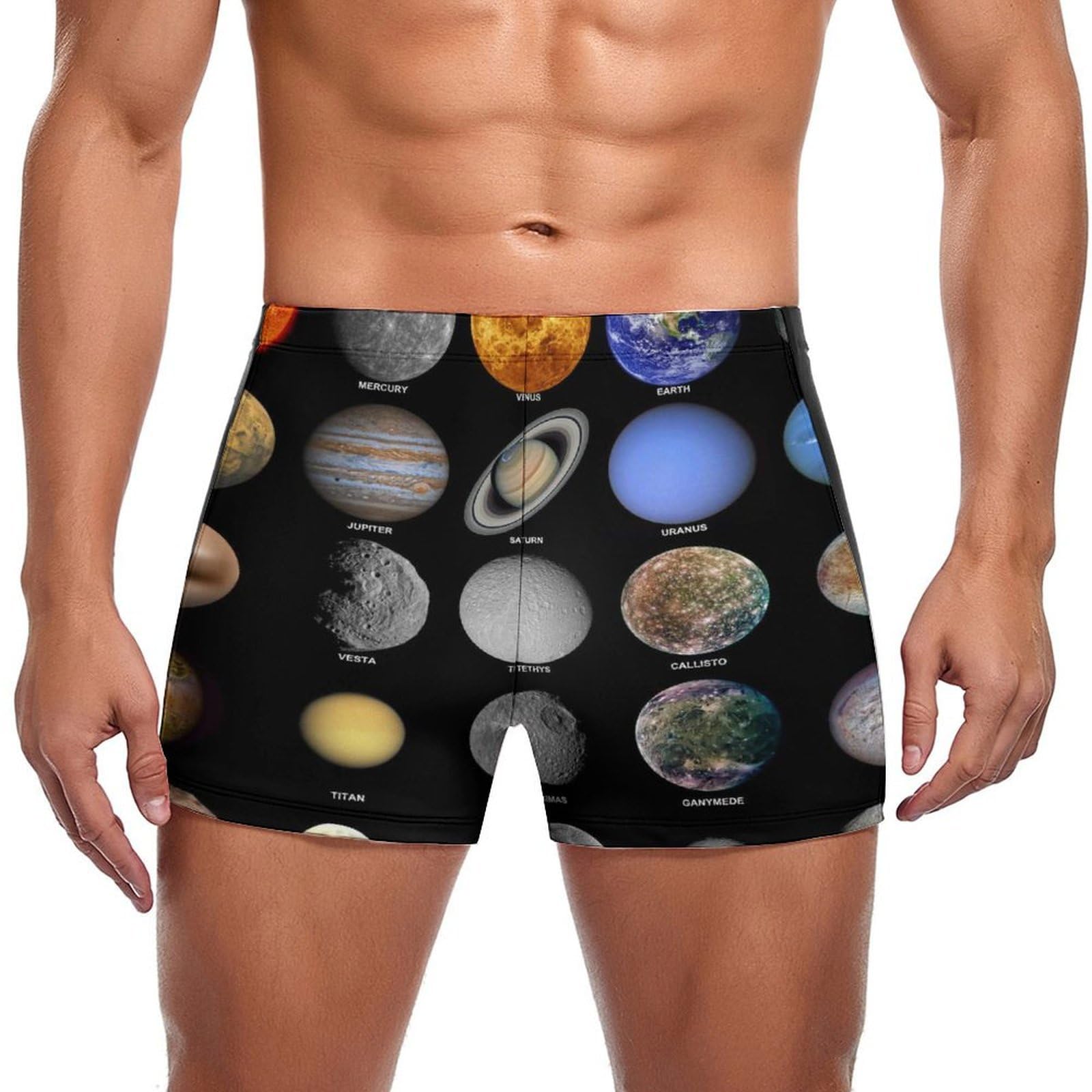 Swimming trunks boxer de bain homme short élastique avec cordon - 7