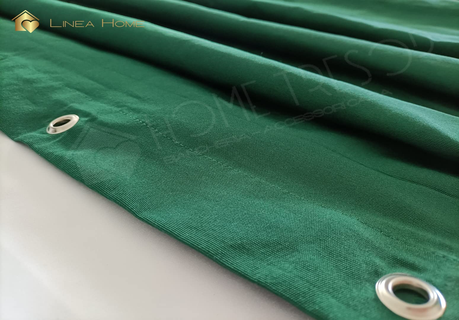 Home Tresor Tenda da Sole per Balconi in Tessuto Resistente per Esterno con Anelli e Ganci, Tenda Parasole a Cascata da Finestra e Veranda, Tinta Unita (140x250 cm, Verde)