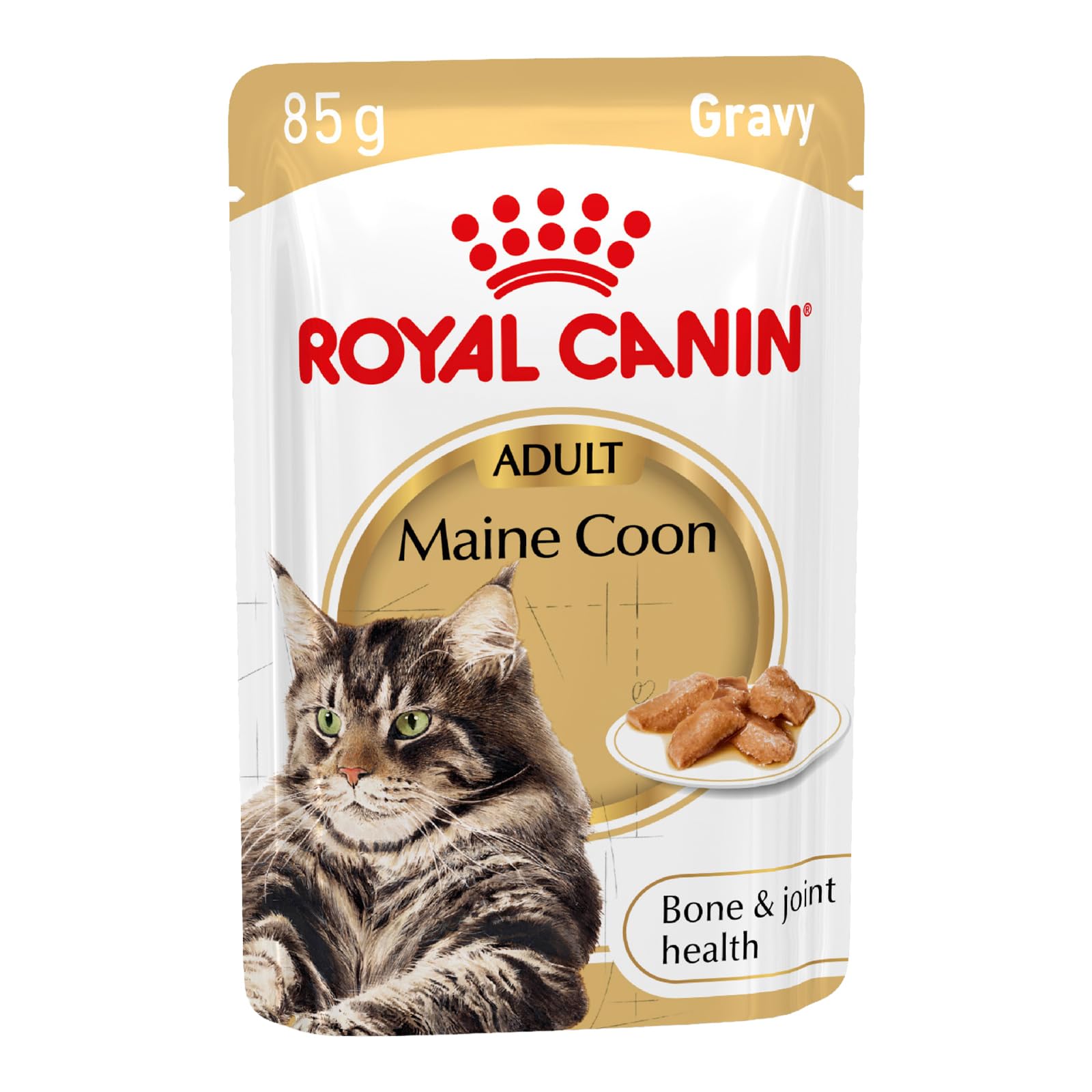 ROYAL CANIN Maine Coon Adult in Gravy Wet Cat Food - 12 x 85g Pouches