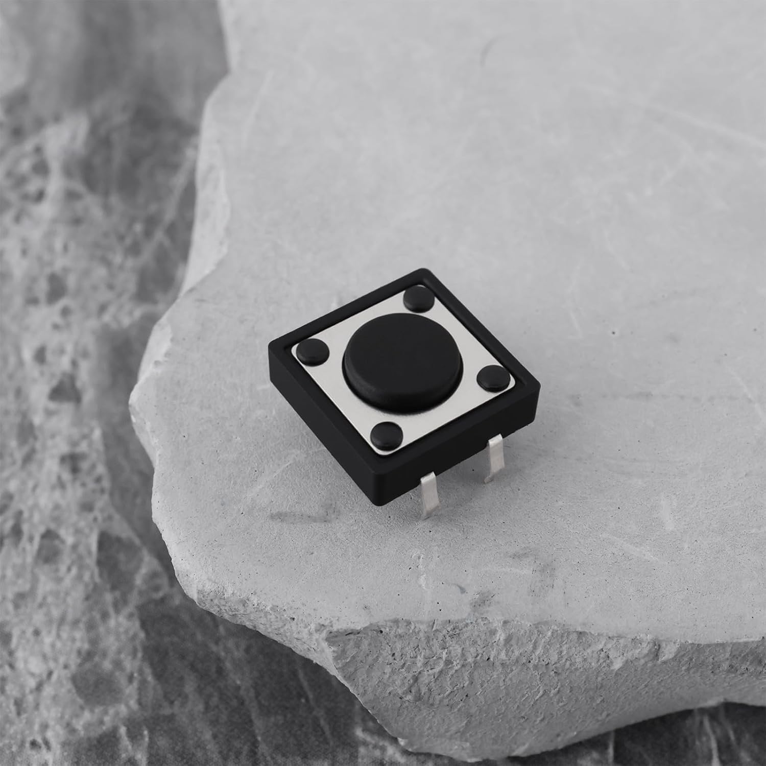 OTOTEC 50Pcs 12x12x4.3mm Tactile Button Switch Mini Push Buttons for Smart Home Electronic Products