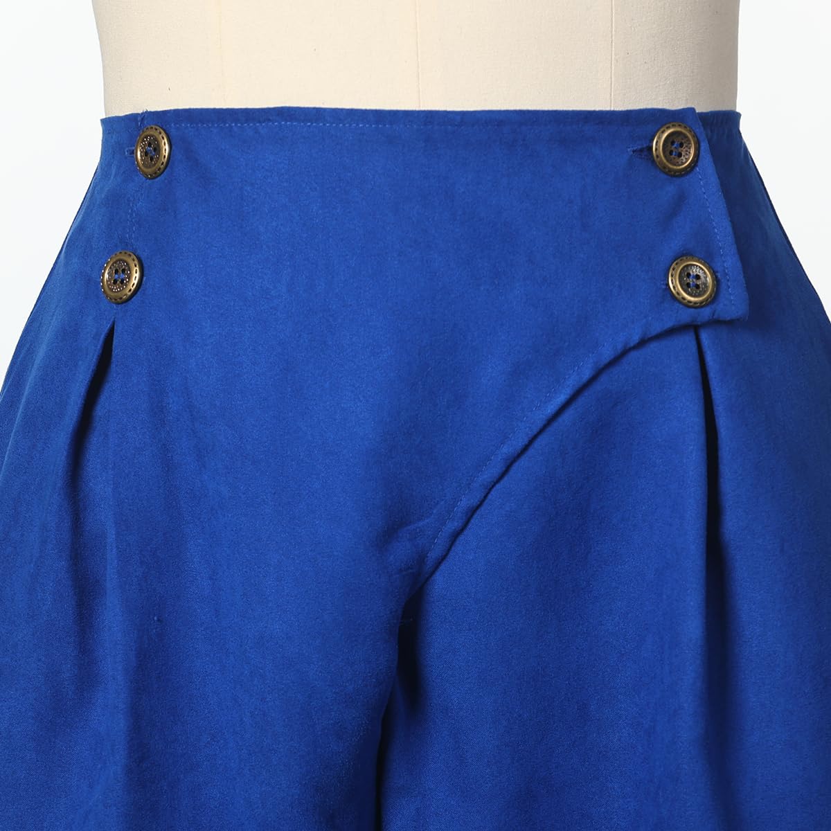 GRACEART Women's Renaissance Pants Men's Medieval Vintage Knickers Pirate Trousers High Waist Bloomer Shorts Royal Blue - Image 4