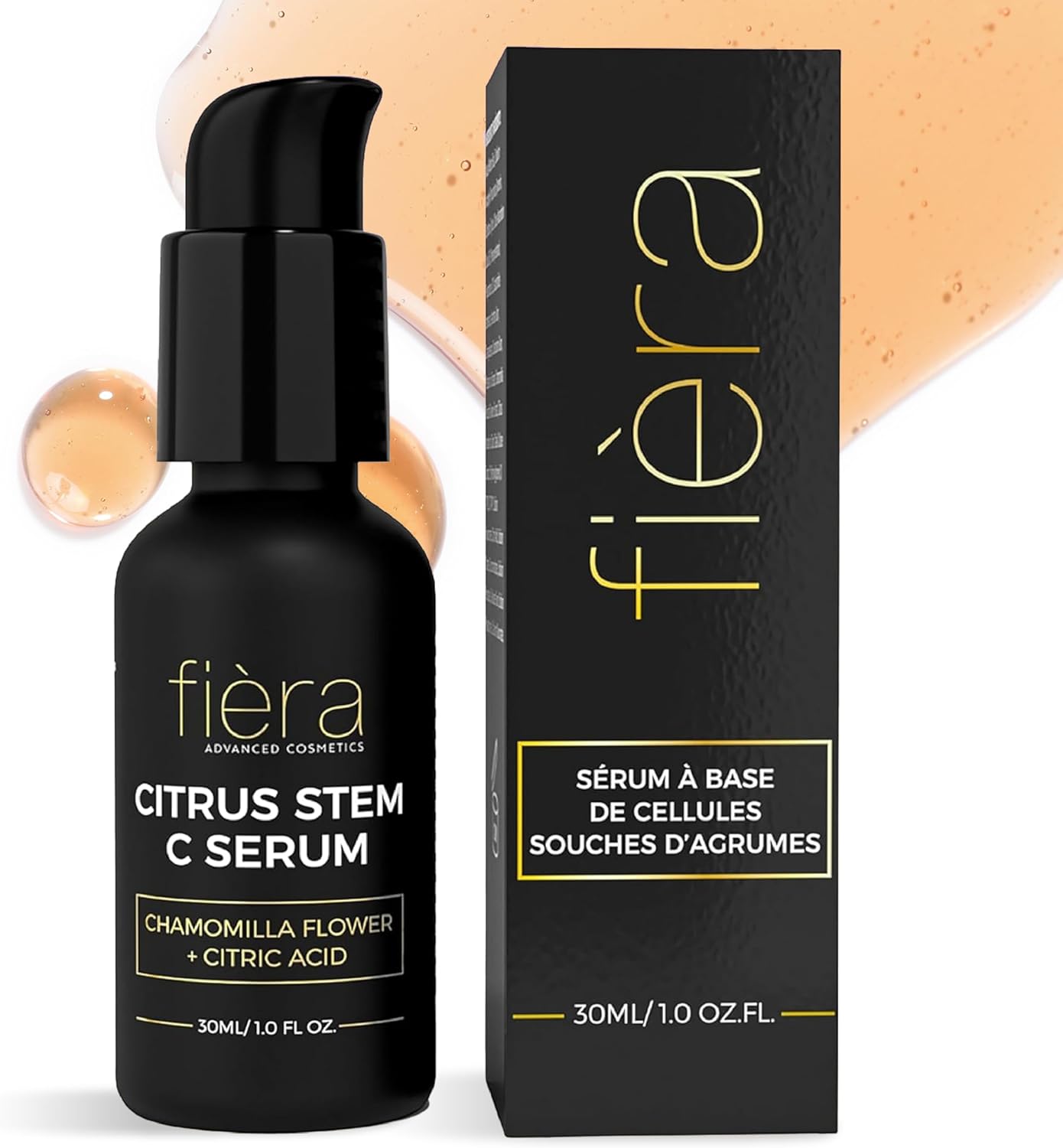 Fièra Vitamin C Serum, Hyaluronic Acid and Citrus Stem Cells – Anti Aging Serum for Brightening, Firming, and Hydrating Face & Eye Area – 1 FL. OZ. / 30 ML Fièra Vitamin C Serum, Hyaluronic Acid and Citrus Stem Cells – Anti Aging Serum for Brightening, Firming, and Hydrating Face & Eye Area – 1 FL. OZ. / 30 ML