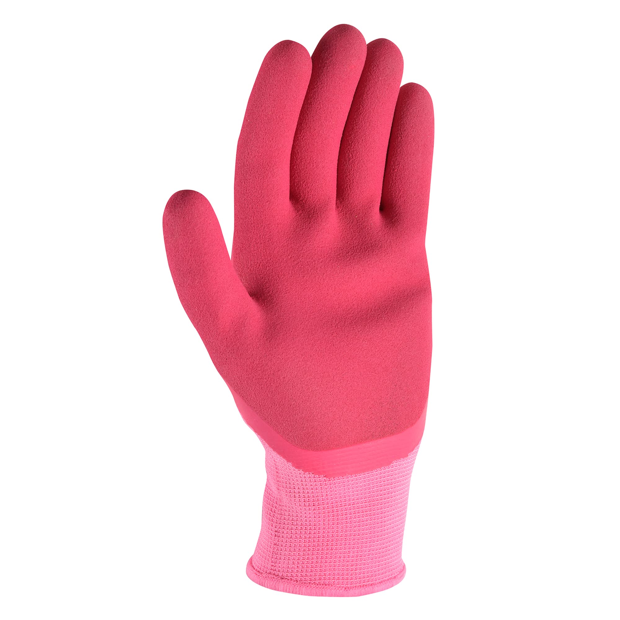 Wells Lamont Women's Gardening Gloves | Women's Grip Gloves | Foam Latex Water-Resistant Coating | Pink, Medium (607M)