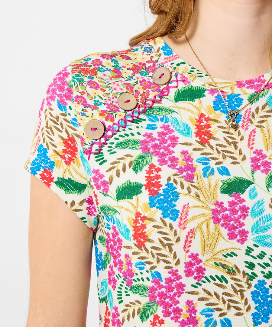 Joe Browns Tunica da Donna con Orlo Asimmetrico Floreale