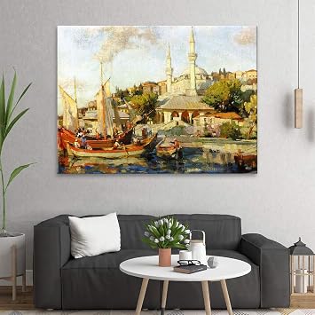 Arty Tablo Üsküdar Mihrimah Sultan Camii Tablo Amz-Kna003-X 135X100