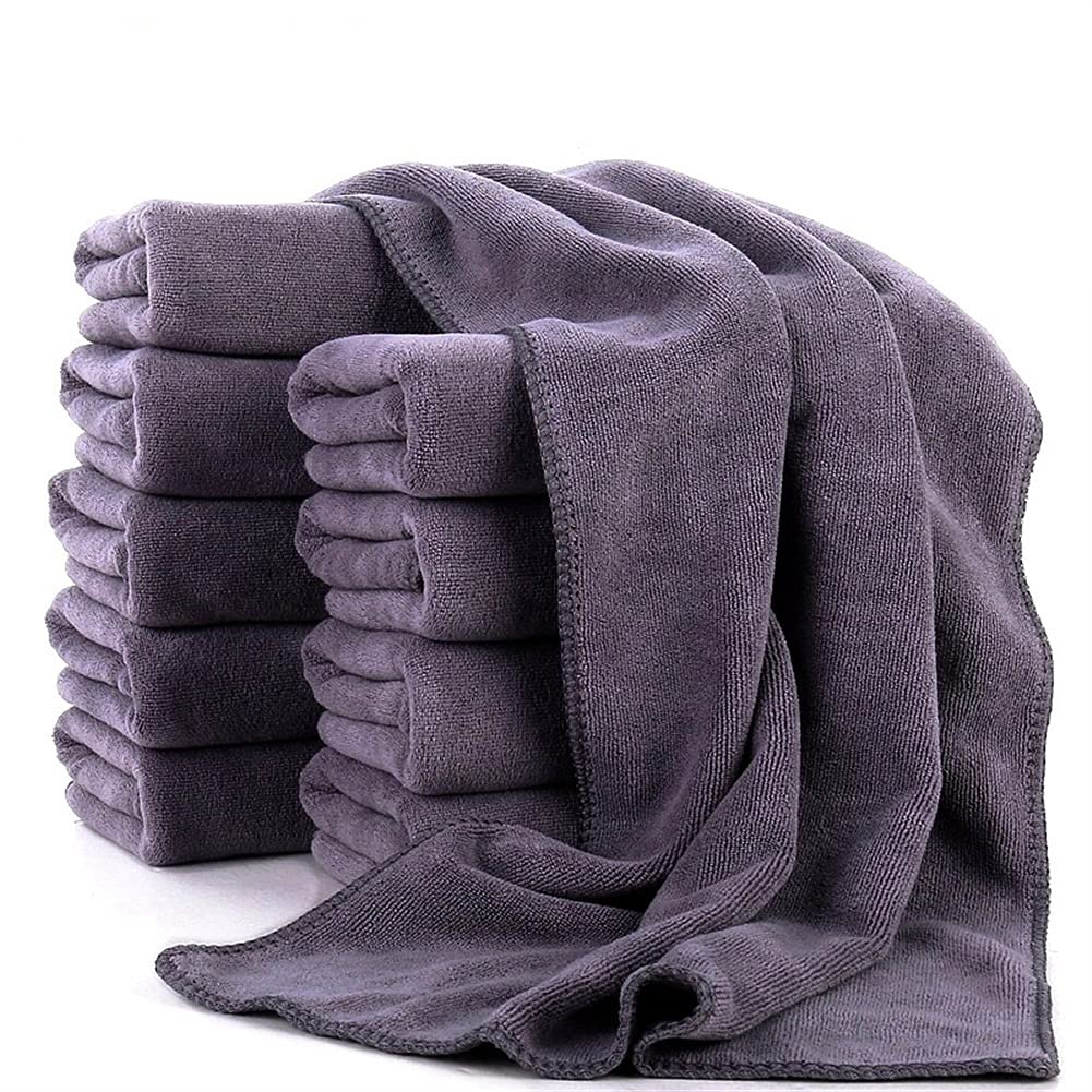 ACiyD Dry Towel Extra Soft Car Wash Microfiber Towel Car Cleaning Drying Cloth Car Care Cloth Detailing Car Washing Towel Accessories (Color : 3 pcs 30x60cm) (10 Pcs 30x60cm)