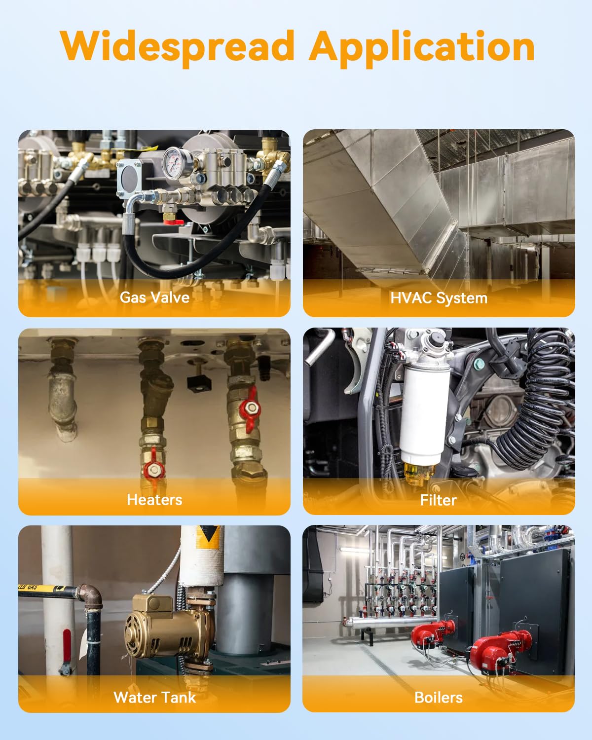 Manometro digitale tester di pressione del gas, misuratore di pressione dell'aria a doppia porta per HVAC, condotti del forno, valvola del gas riscaldatore, forno a gas, caldaie, pompa d'aria, perdite