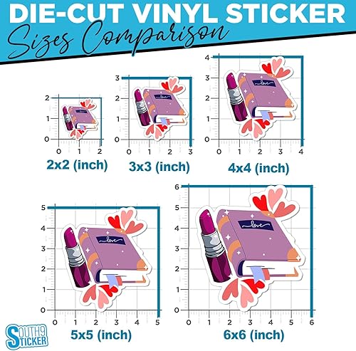 Miniatura 3 de Owala - Calcomanías de vinilo troqueladas impermeables para amantes de los libros, para amantes de los libros, Kindle Girl, Booktok, para botella de