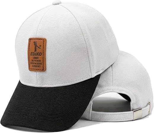 Phirsein White Black Baseball Cap for Men Women Adjustable Sports Cap Tin Tin Fabric Summer Outdoor Casual Cap