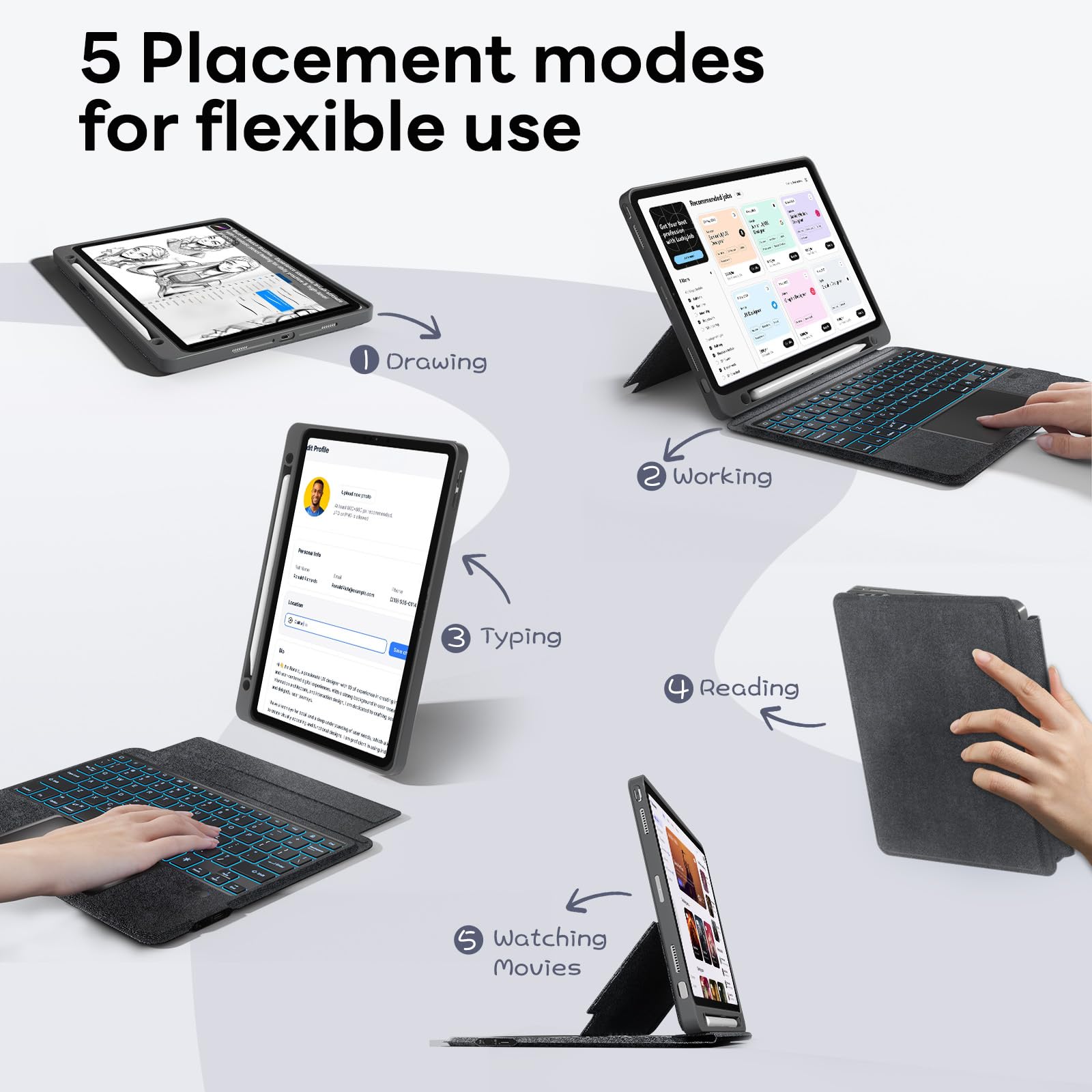 Amazon | OPAKIT(オパキット) 磁気バックライトキーボードケース iPad