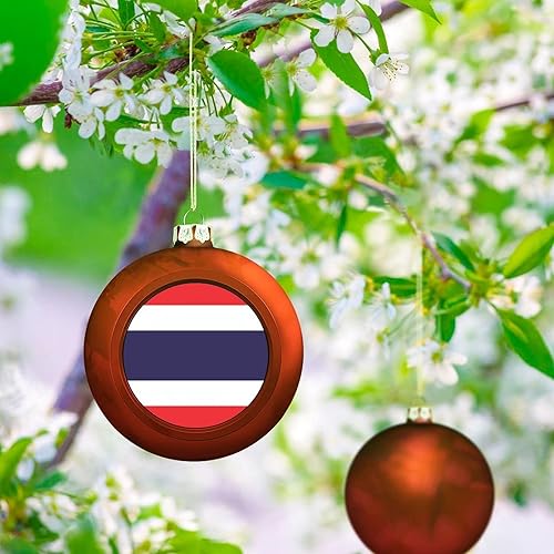 Vista 57 de Adornos dorados de bola de Navidad de Trinidad y Tobago, adorno de bola de bandera de Trinidad y Tobago, adornos de Navidad de bandera nacional
