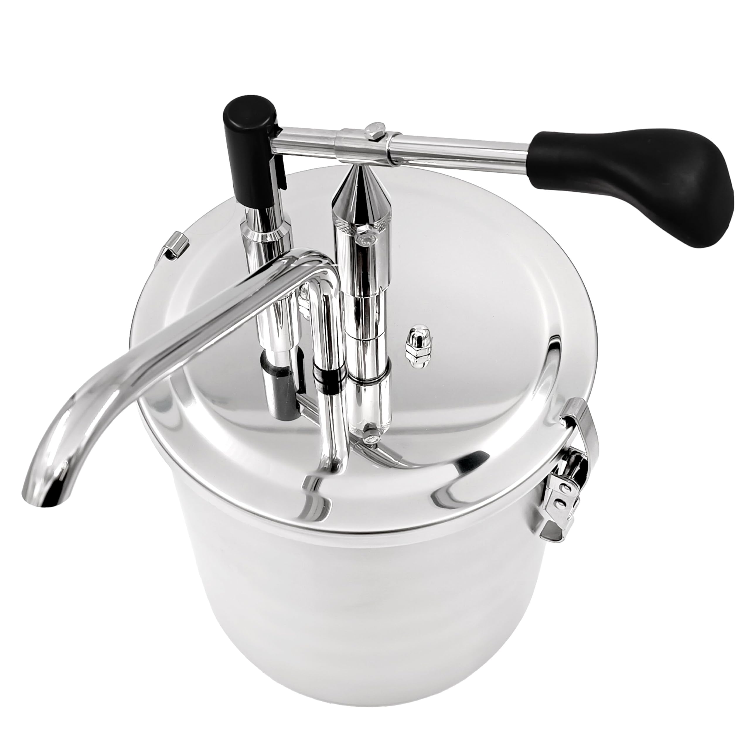 GGM Gastro Saucenspender 4 L | Ideal für Foodtrucks, robuste Edelstahlkonstruktion, präzise portionierbar, einfache Reinigung, für kalte und warme Saucen