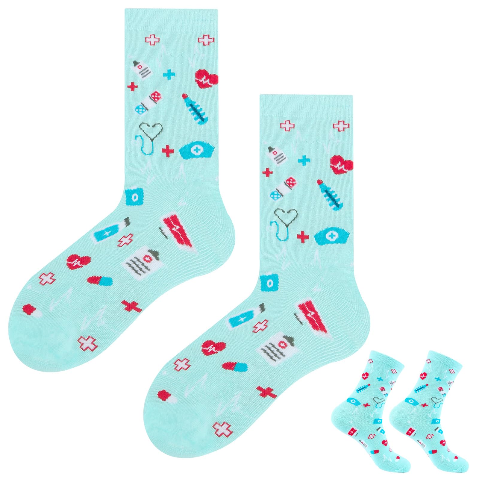 Belillpipi Lustige Socekn 36-45 Verschiedene Muster Feuerwehr Polizist Programmierer Avocado Fussball Nektar, Lustige Geschenke für Unisex Damen Herren, Bunte Baumwolle Happy Socks für Männer Frauen