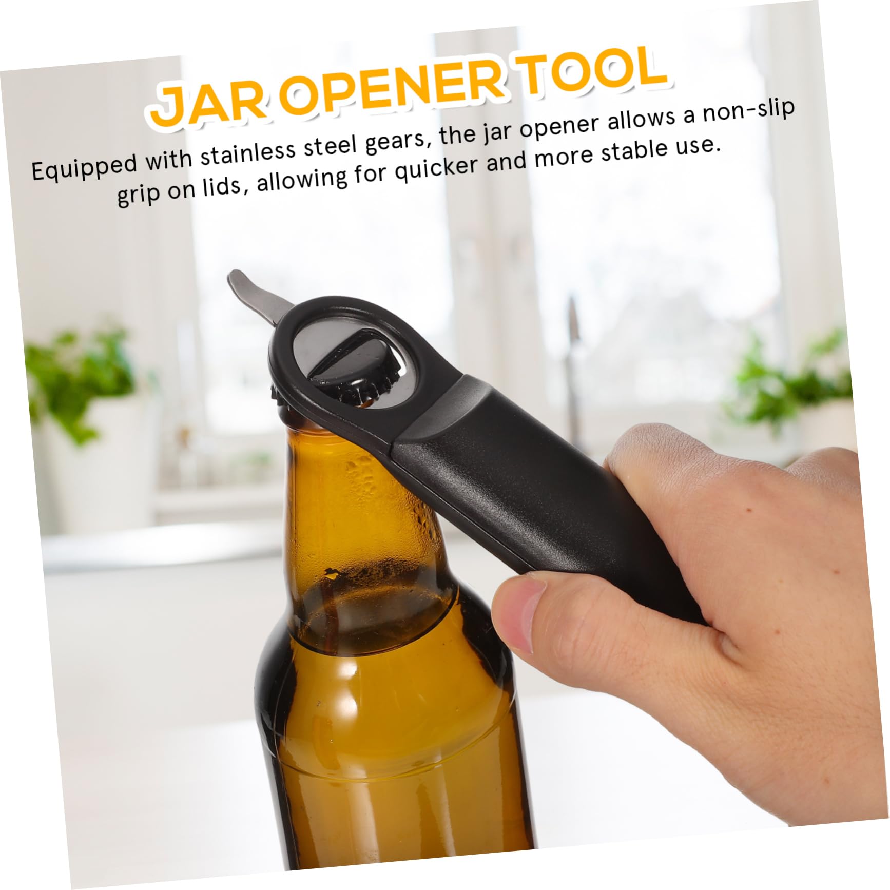 ABOOFAN 5 Piezas Abrelatas abridor de tarros de conservas removedor de tapa de frasco Abridores ajustables Abridores retráctiles abrebotellas herramienta multifunción Accesorios de cocina