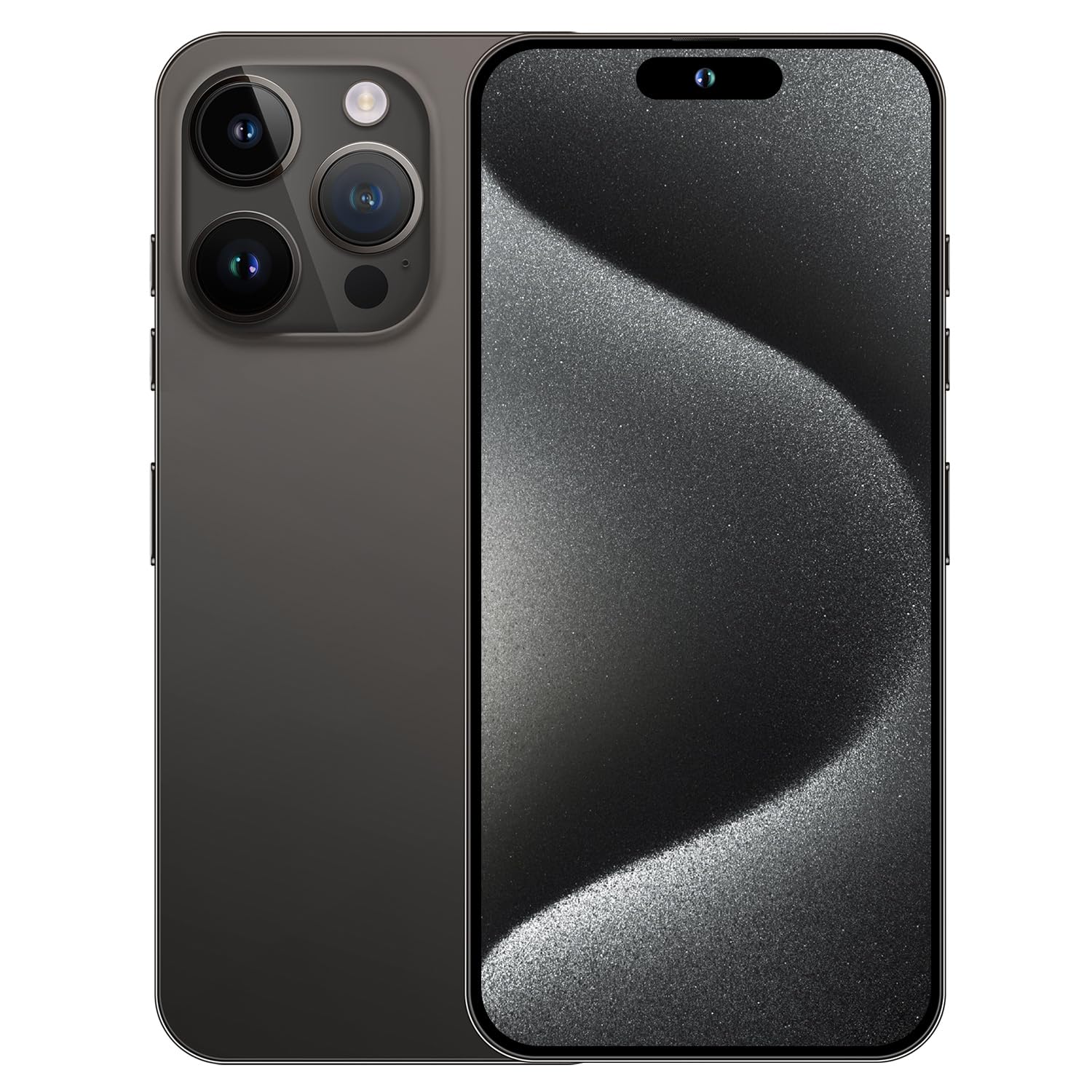 HunessI15 Pro Max Smartphone Unlocked Cell Phone,Battery 6800mAh 6.8 HD Screen Unlocked Phone,6+256GB Android 13 with 128GB Memory Card,Dual SIM/5G/Fingerprint Lock/Face ID (Black, 6+256)