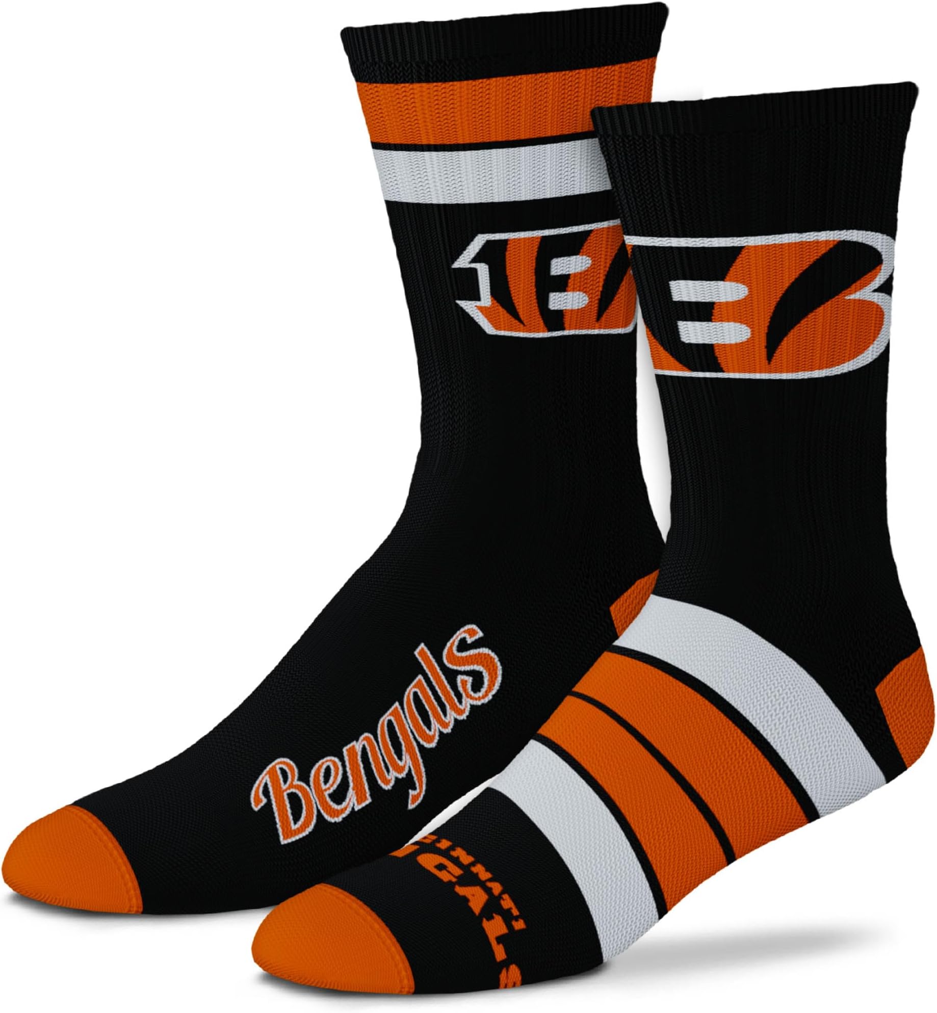 FBF - Official NFL Duo Adult Team Logo & Colors Crew Dress Socks Footwear for Men and Women Game Day Apparel - 2 Pack