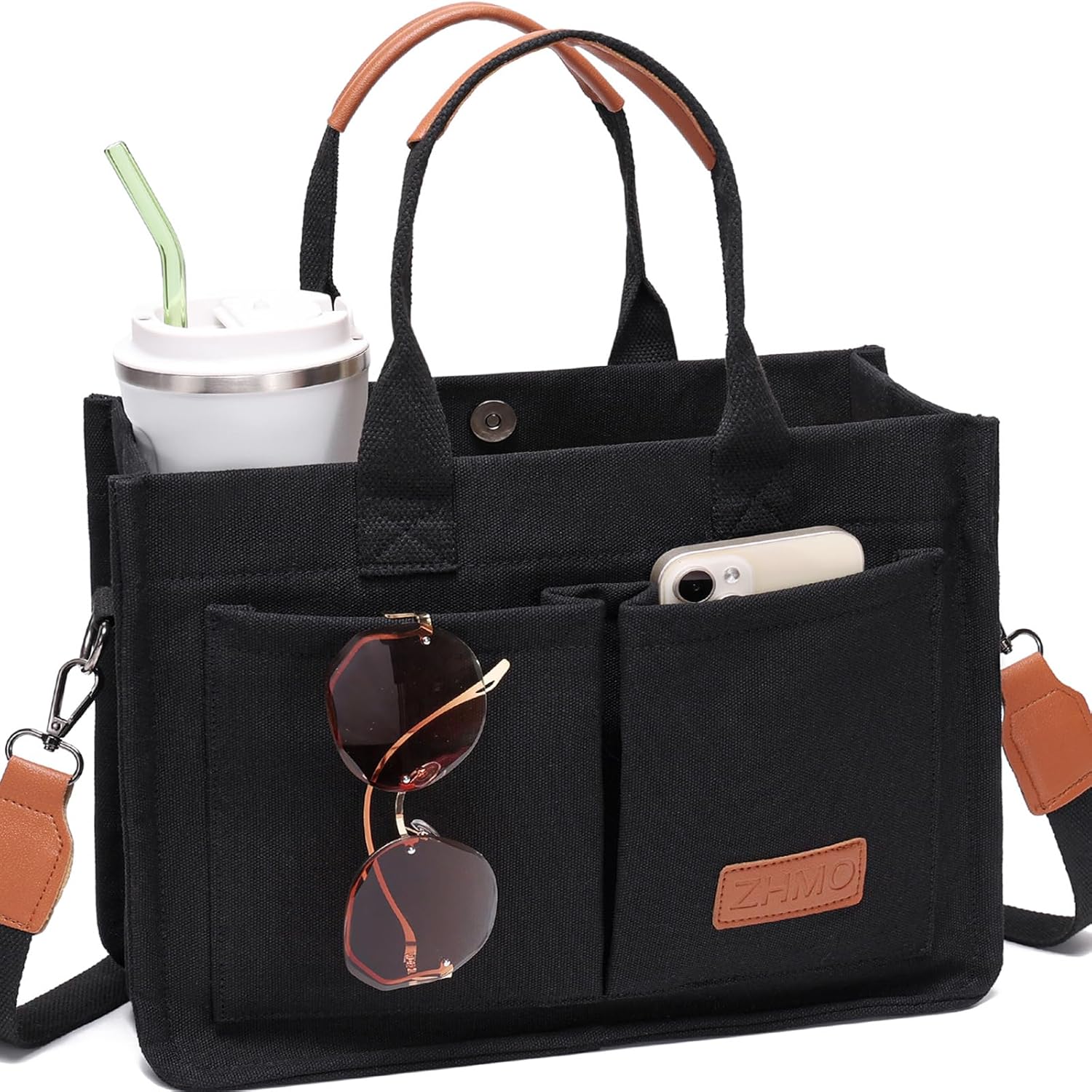 Canvas Tote Bag for Women Womens Bags Crossbody Bags Work Laptop Tote Bag Large Handbags Purse for Travel