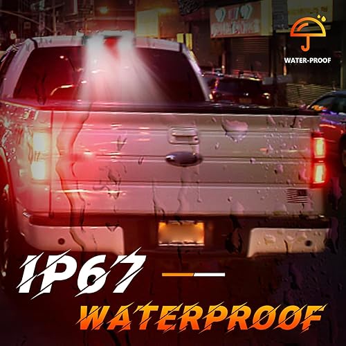 Miniatura 4 de Gubebaili Tercera luz de freno LED para Dodge Ram 1500 2009-2017, Dodge Ram 2500 3500 2010-17, luz de freno central de montaje alto lámpara de carga