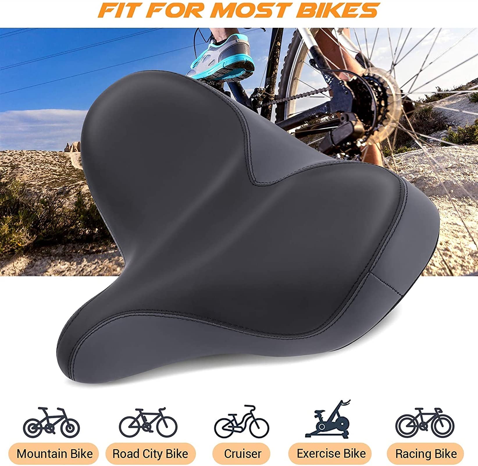 Sella Bicicletta Sellino Con Ammortizzatore Selle Bici Da Corsa