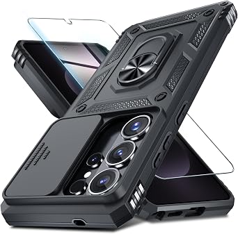 for Samsung Galaxy S26 Ultra Case Built in Slide Camera Cover,Black