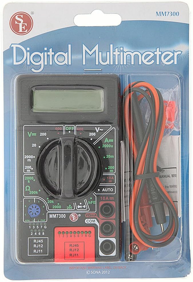 SE MM7300 Digital Multimeter with Cable Tester