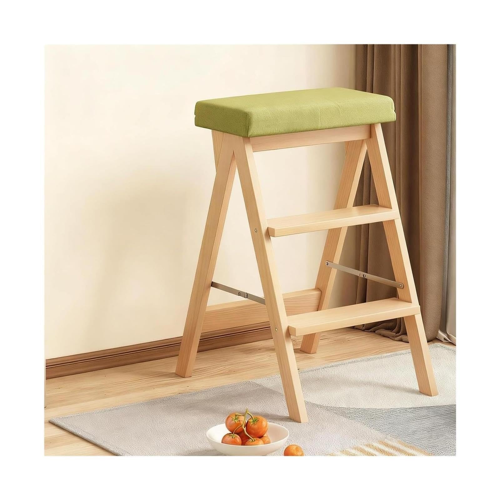 taburetes Silla Plegable Retro Multifuncional de 3 escalones