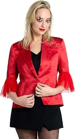 Suitmeister Women's Blazer - DC Comic Character - Slim Fit Jacket - Halloween Costume